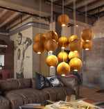 Wood Cluster Chandelier
